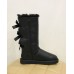 UGG Bailey Bow Tall Leather Black